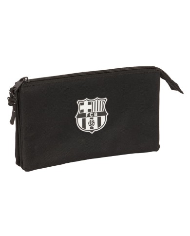 Portaoggetti Triplo F.C. Barcelona Nero 22 x 12 x 3 cm