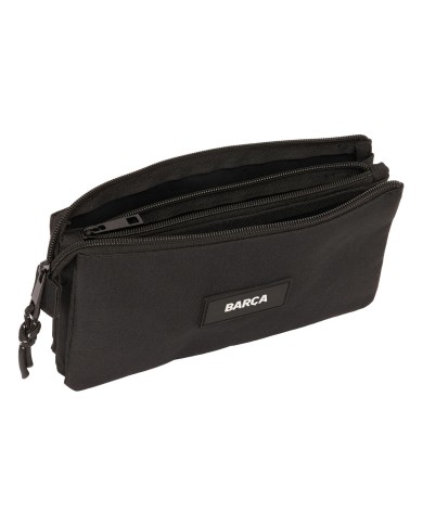 Portaoggetti Triplo F.C. Barcelona Nero 22 x 12 x 3 cm