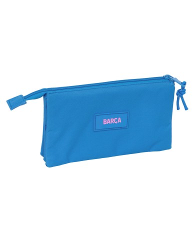 Portaoggetti Triplo F.C. Barcelona Azzurro 22 x 12 x 3 cm