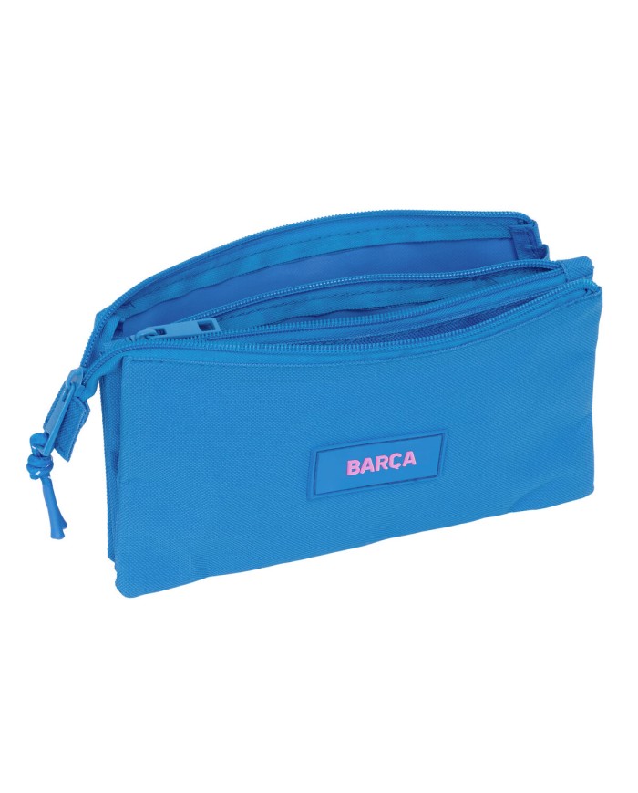 Portaoggetti Triplo F.C. Barcelona Azzurro 22 x 12 x 3 cm
