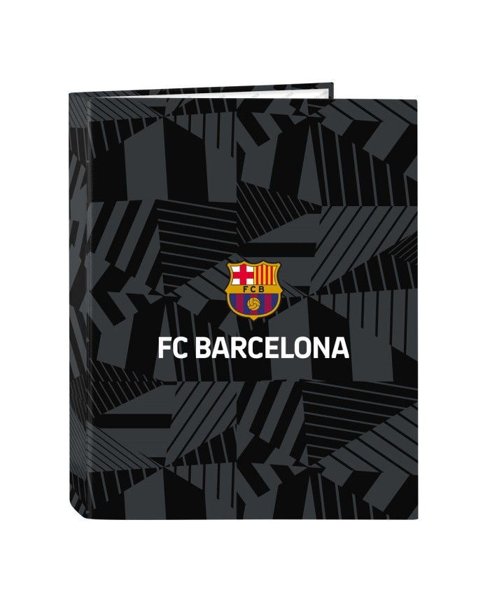 Raccoglitore ad anelli F.C. Barcelona Black Nero A4 26.5 x 33 x 4 cm