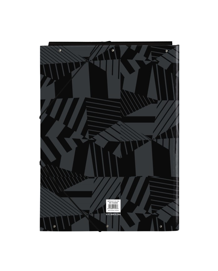 Raccoglitore ad anelli F.C. Barcelona Black Nero A4 26 x 33.5 x 2.5 cm