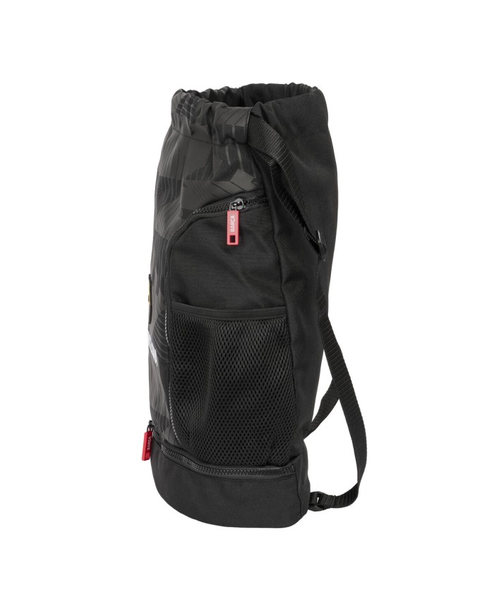 Zainetto con Cordini F.C. Barcelona Black Nero 35 x 40 x 1 cm Zainetto con Cordini F.C. Barcelona Black Nero 35 x 40 x 1 cm