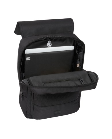 Zaino per Portatile Real Madrid C.F. Premium Nero 29 x 39 x 12 cm Zaino per Portatile Real Madrid C.F. Premium Nero 29 x 39 x 12 cm