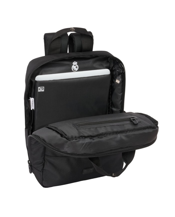 Zaino per Portatile Real Madrid C.F. Premium Nero 29 x 39 x 11 cm 13,3" Zaino per Portatile Real Madrid C.F. Premium Nero 29 x 39 x 11 cm 13,3"