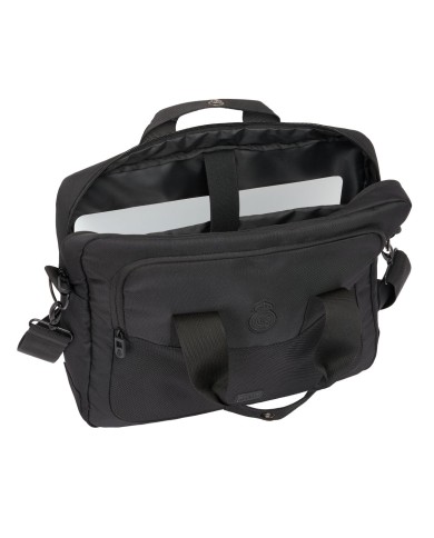 Valigetta per Portatile Real Madrid C.F. Premium Nero 40 x 33 x 9 cm Valigetta per Portatile Real Madrid C.F. Premium Nero 40 x 33 x 9 cm