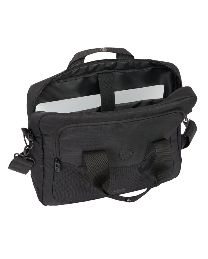 Valigetta per Portatile Real Madrid C.F. Premium Nero 40 x 33 x 9 cm Valigetta per Portatile Real Madrid C.F. Premium Nero 40 x 33 x 9 cm