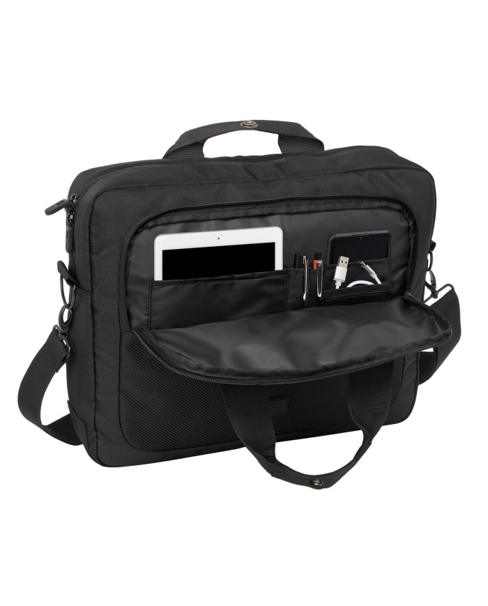 Valigetta per Portatile Real Madrid C.F. Premium Nero 40 x 33 x 9 cm Valigetta per Portatile Real Madrid C.F. Premium Nero 40 x 33 x 9 cm