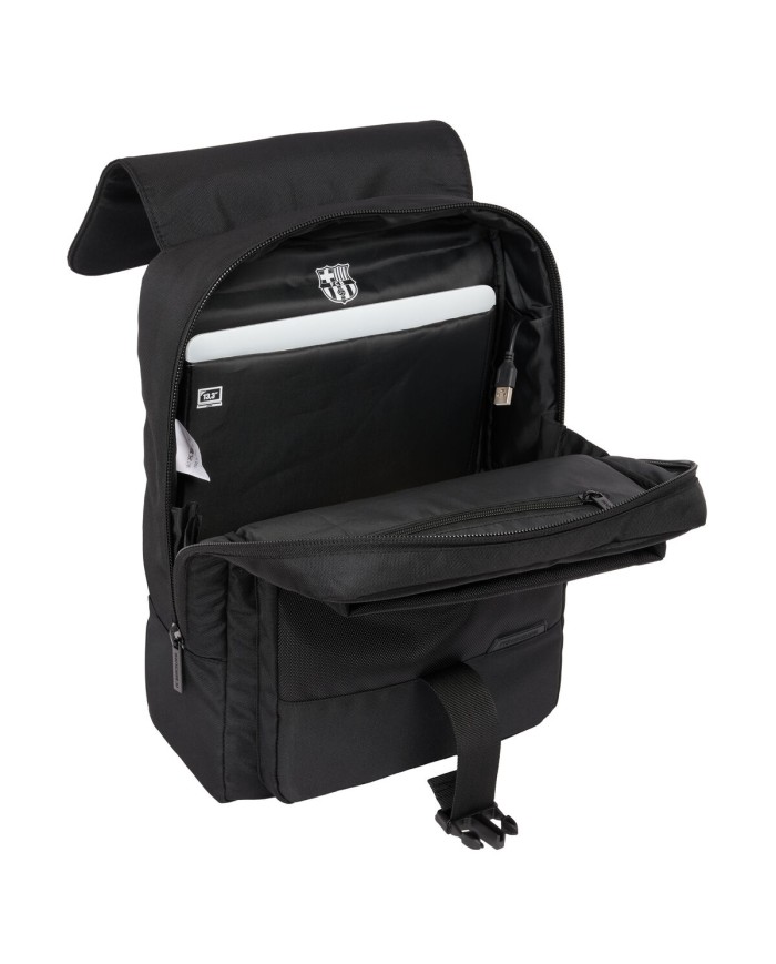 Zaino per Portatile F.C. Barcelona Premium Nero 29 x 39 x 12 cm Zaino per Portatile F.C. Barcelona Premium Nero 29 x 39 x 12 cm