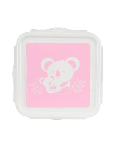 Porta pranzo Safta Koala Rosa 13 x 7.5 x 13 cm Porta pranzo Safta Koala Rosa 13 x 7.5 x 13 cm