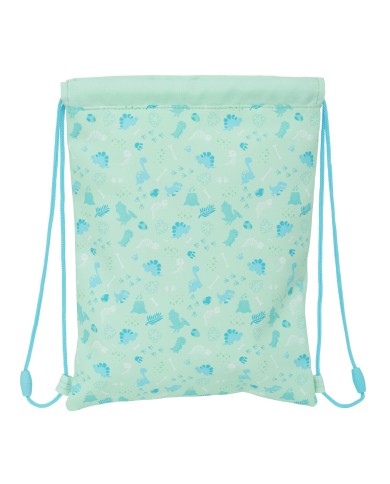 Zainetto con Cordini Safta Dino Verde 26 x 34 x 1 cm