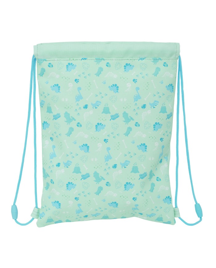 Zainetto con Cordini Safta Dino Verde 26 x 34 x 1 cm Zainetto con Cordini Safta Dino Verde 26 x 34 x 1 cm