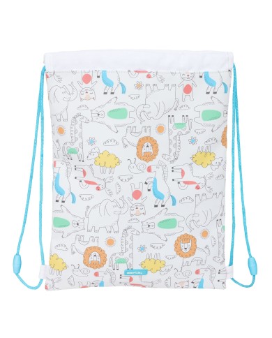 Zainetto con Cordini Safta Zoo Beige 26 x 34 x 1 cm