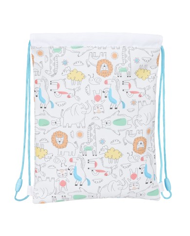 Zainetto con Cordini Safta Zoo Beige 26 x 34 x 1 cm