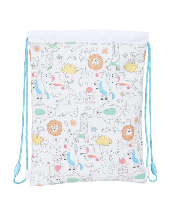 Zainetto con Cordini Safta Zoo Beige 26 x 34 x 1 cm