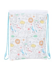 Zainetto con Cordini Safta Zoo Beige 26 x 34 x 1 cm