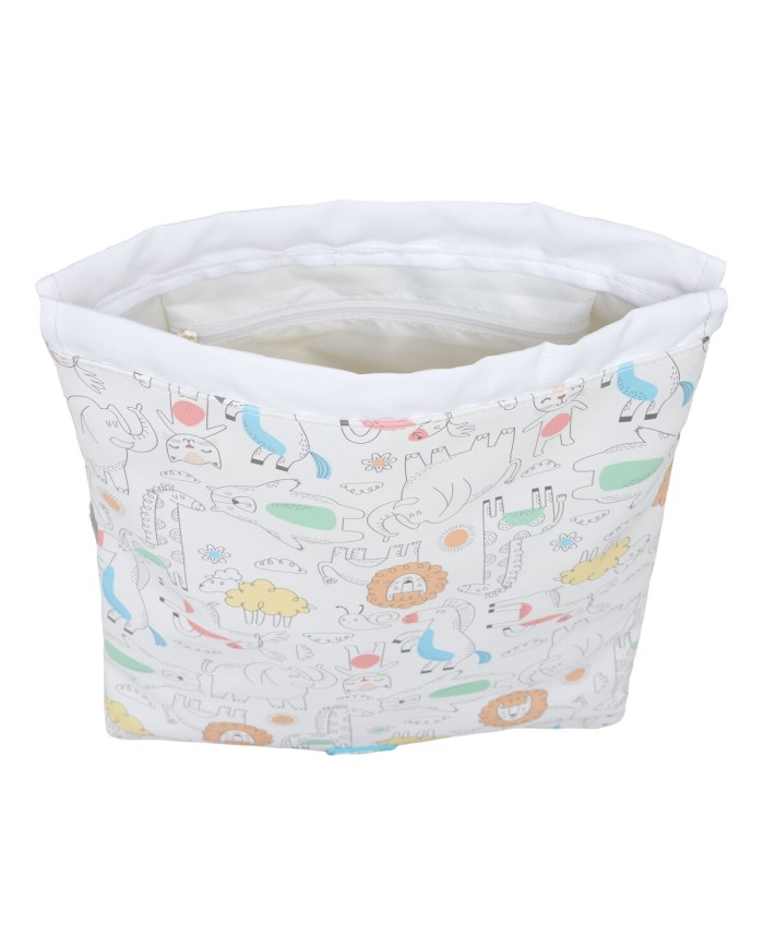 Zainetto con Cordini Safta Zoo Beige 26 x 34 x 1 cm