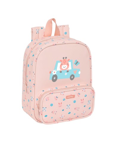 Zaino per Bambini Safta Jirafa Corallo 22 x 27 x 10 cm Zaino per Bambini Safta Jirafa Corallo 22 x 27 x 10 cm