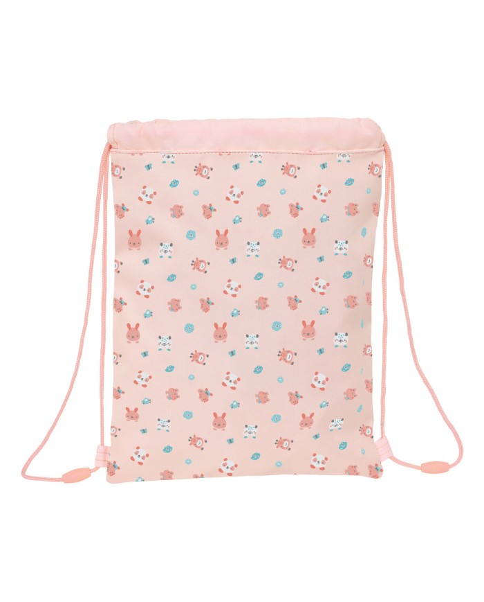 Zainetto con Cordini Safta Jirafa Corallo 26 x 34 x 1 cm Zainetto con Cordini Safta Jirafa Corallo 26 x 34 x 1 cm