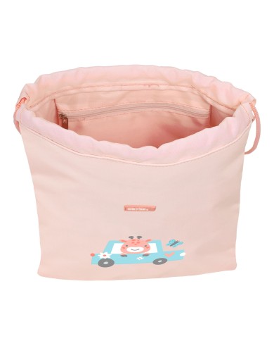 Zainetto con Cordini Safta Jirafa Corallo 26 x 34 x 1 cm