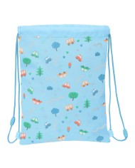 Zainetto con Cordini Safta Coches Azzurro 26 x 34 x 1 cm