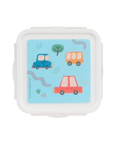 Porta pranzo Safta Coches Azzurro 13 x 7.5 x 13 cm Porta pranzo Safta Coches Azzurro 13 x 7.5 x 13 cm