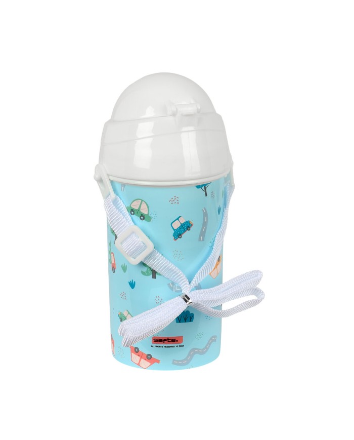 Bottiglia d'acqua Safta Coches Azzurro PVC 500 ml