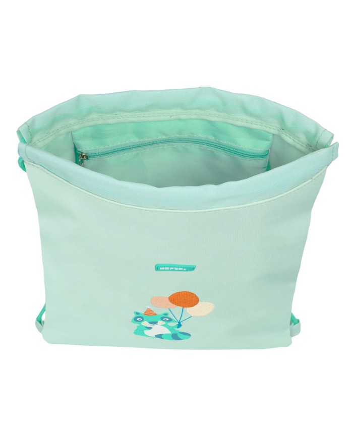 Zainetto con Cordini Safta Fiesta Verde 26 x 34 x 1 cm Zainetto con Cordini Safta Fiesta Verde 26 x 34 x 1 cm