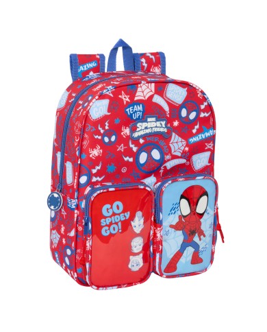 Zaino Scuola Spider-Man Rescue Azzurro Rosso 26 x 34 x 11 cm Zaino Scuola Spider-Man Rescue Azzurro Rosso 26 x 34 x 11 cm