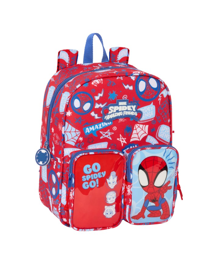 Zaino Scuola Spider-Man Rescue Azzurro Rosso 22 x 27 x 10 cm Zaino Scuola Spider-Man Rescue Azzurro Rosso 22 x 27 x 10 cm