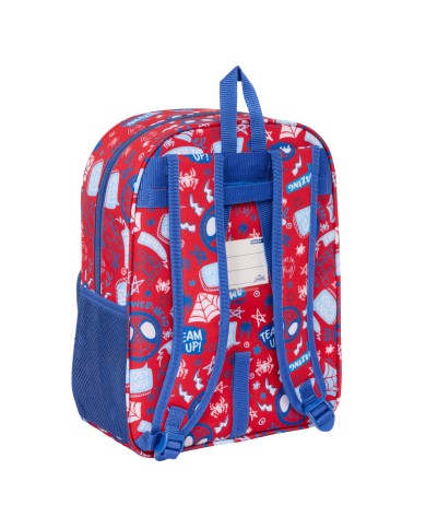 Zaino Scuola Spider-Man Rescue Azzurro Rosso 26 x 34 x 11 cm Zaino Scuola Spider-Man Rescue Azzurro Rosso 26 x 34 x 11 cm