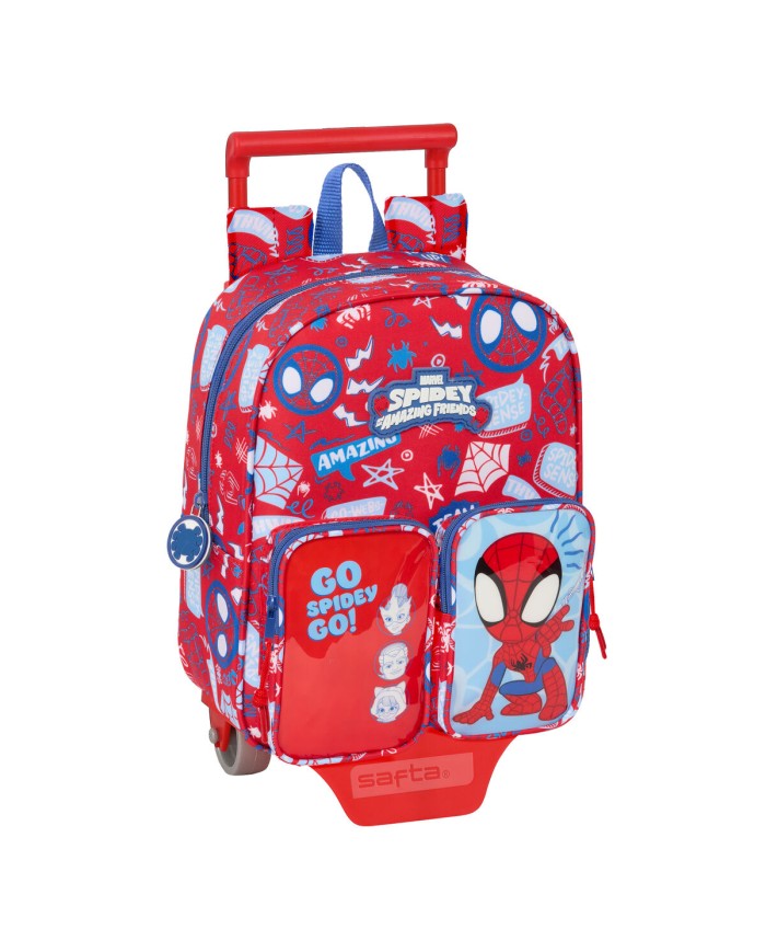Trolley per la Scuola Spider-Man Rescue Azzurro Rosso 22 x 27 x 10 cm Trolley per la Scuola Spider-Man Rescue Azzurro Rosso 22 x 27 x 10 cm