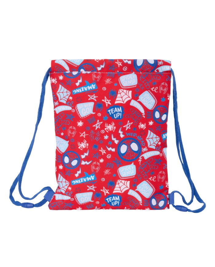 Zainetto con Cordini Spider-Man Rescue Azzurro Rosso 26 x 34 x 1 cm