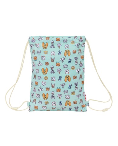 Zainetto con Cordini Azzurro 26 x 34 x 1 cm