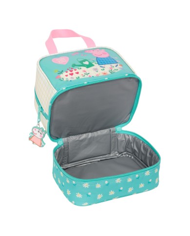 Portamerenda Peppa Pig Pretty flowers Giallo Menta 20 x 20 x 15 cm Portamerenda Peppa Pig Pretty flowers Giallo Menta 20 x 20 x 15 cm