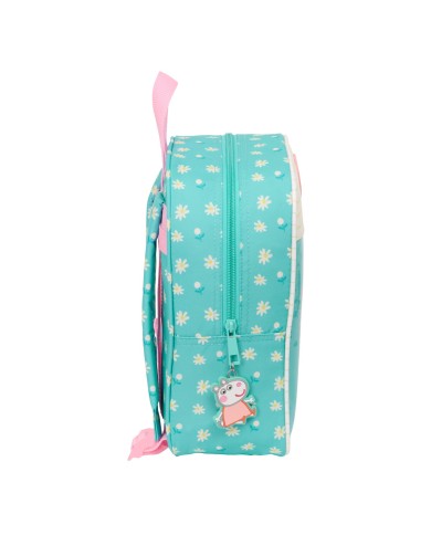Zaino per Bambini Peppa Pig Pretty flowers Giallo Menta 22 x 27 x 10 cm Zaino per Bambini Peppa Pig Pretty flowers Giallo Menta 22 x 27 x 10 cm