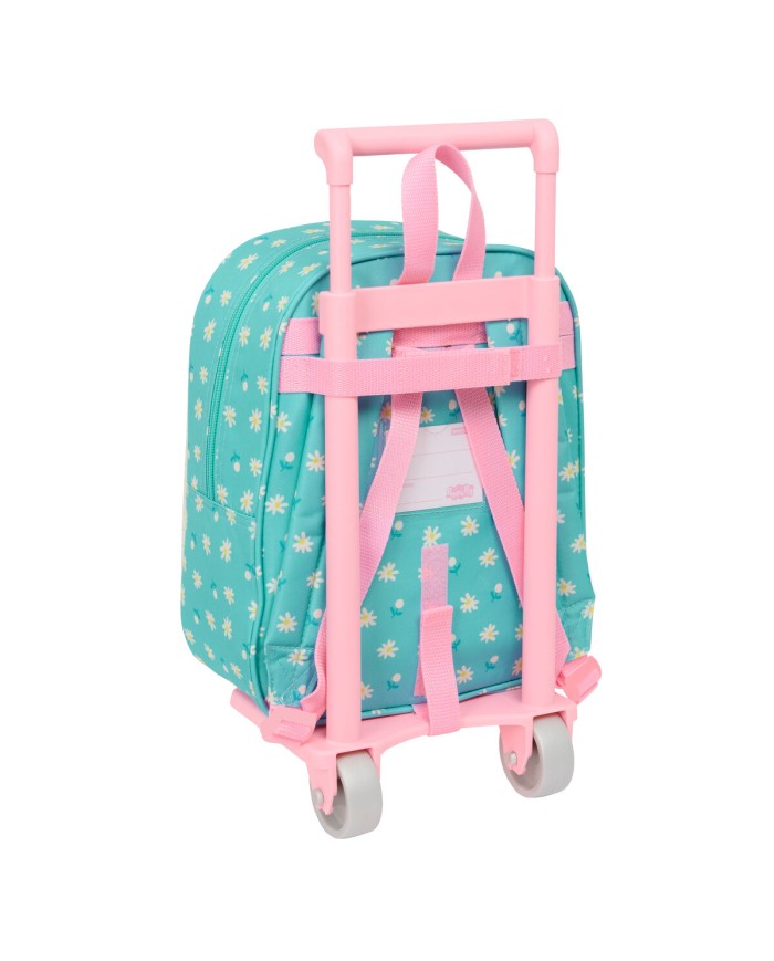 Trolley per la Scuola Peppa Pig Pretty flowers Giallo Menta 22 x 27 x 10 cm Trolley per la Scuola Peppa Pig Pretty flowers Giallo Menta 22 x 27 x 10 cm