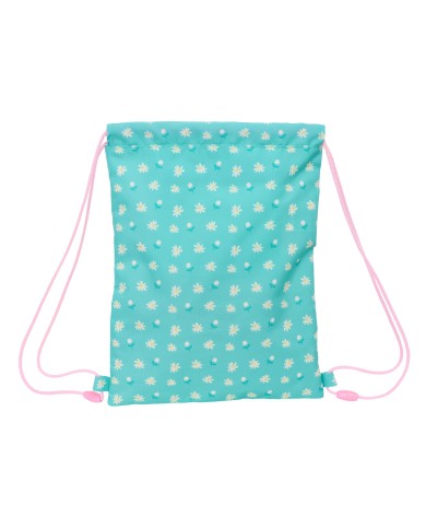 Zainetto con Cordini Peppa Pig Pretty flowers Giallo Menta 26 x 34 x 1 cm