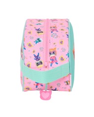 Necessaire da Viaggio SuperKitties Rosa Turchese 26 x 15 x 12 cm