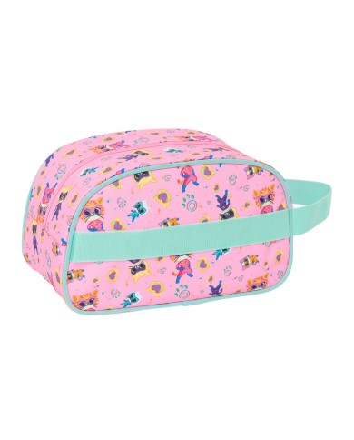 Necessaire da Viaggio SuperKitties Rosa Turchese 26 x 15 x 12 cm Necessaire da Viaggio SuperKitties Rosa Turchese 26 x 15 x 12 cm