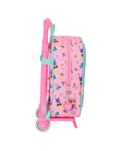 Trolley per la Scuola SuperKitties Rosa Turchese 22 x 27 x 10 cm Trolley per la Scuola SuperKitties Rosa Turchese 22 x 27 x 10 cm