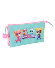 Necessaire SuperKitties Rosa Turchese 21 x 8 x 7 cm Necessaire SuperKitties Rosa Turchese 21 x 8 x 7 cm