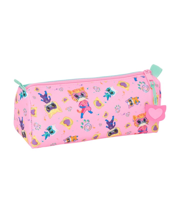 Necessaire SuperKitties Rosa Turchese 21 x 8 x 7 cm Necessaire SuperKitties Rosa Turchese 21 x 8 x 7 cm