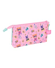 Necessaire SuperKitties Rosa Turchese 22 x 12 x 3 cm Necessaire SuperKitties Rosa Turchese 22 x 12 x 3 cm