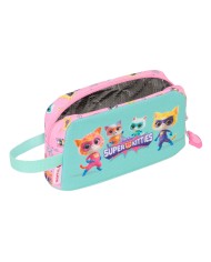 Necessaire SuperKitties Rosa Turchese 21,5 x 12 x 6,5 cm Necessaire SuperKitties Rosa Turchese 21,5 x 12 x 6,5 cm