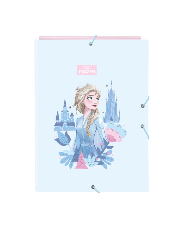 Raccoglitore ad anelli Frozen Ice magic Azzurro A4 26 x 33.5 x 2.5 cm