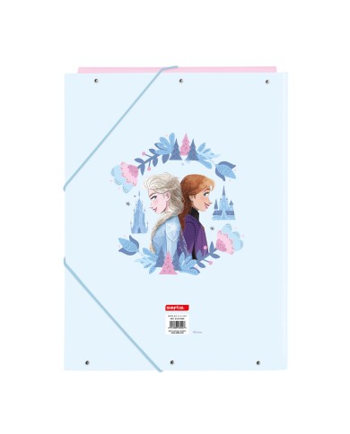 Raccoglitore ad anelli Frozen Ice magic Azzurro A4 26 x 33.5 x 2.5 cm
