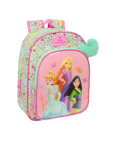 Zaino Scuola Disney Princess Bloom Rosa Acquamarina 26 x 34 x 11 cm Zaino Scuola Disney Princess Bloom Rosa Acquamarina 26 x 34 x 11 cm