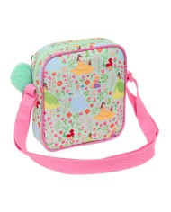 Borsa a Tracolla Disney Princess Bloom Verde Rosa 16 x 18 x 4 cm