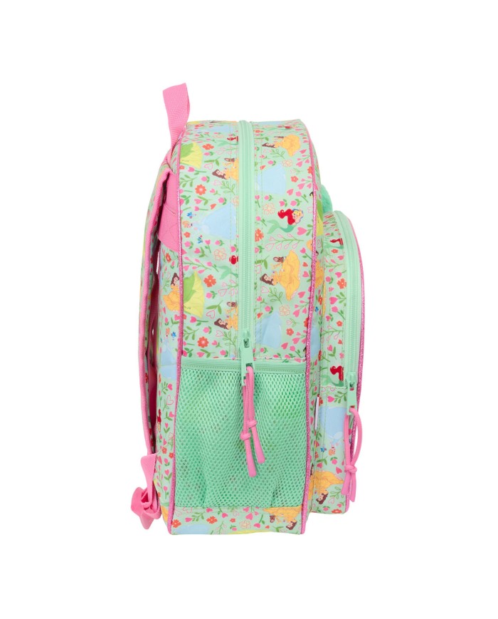 Zaino Scuola Disney Princess Bloom Verde Rosa 32 x 38 x 12 cm Zaino Scuola Disney Princess Bloom Verde Rosa 32 x 38 x 12 cm